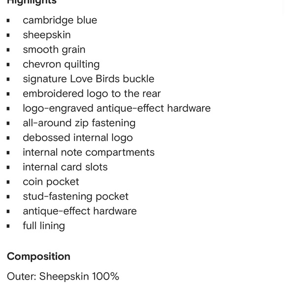 PINKO Love Birds chevron-quilted wallet - Picture 7 of 8